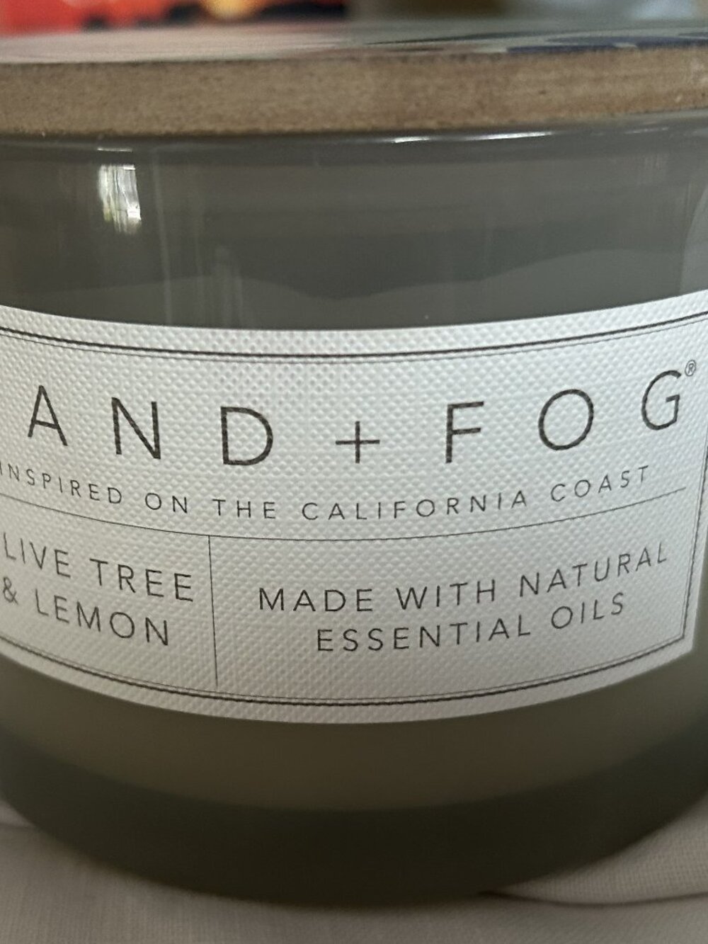 Sand + Fog Candle — Olive Tree & Lemon | 12 oz